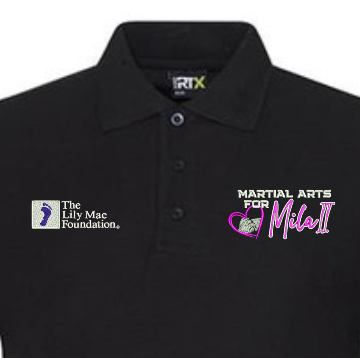 Martial Arts for Mila II Embroidered Polo Shirt