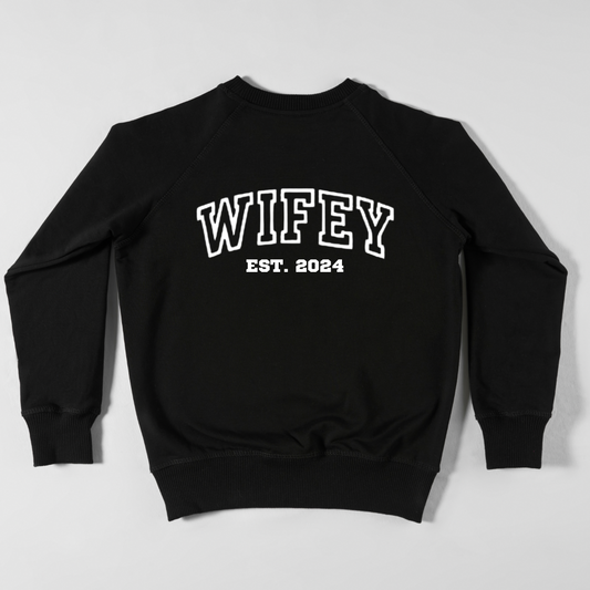 Wifey Personalised Embroidered Sweatshirt
