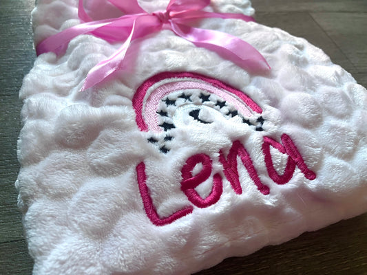 Personalised Embroidered Marshmallow Blanket