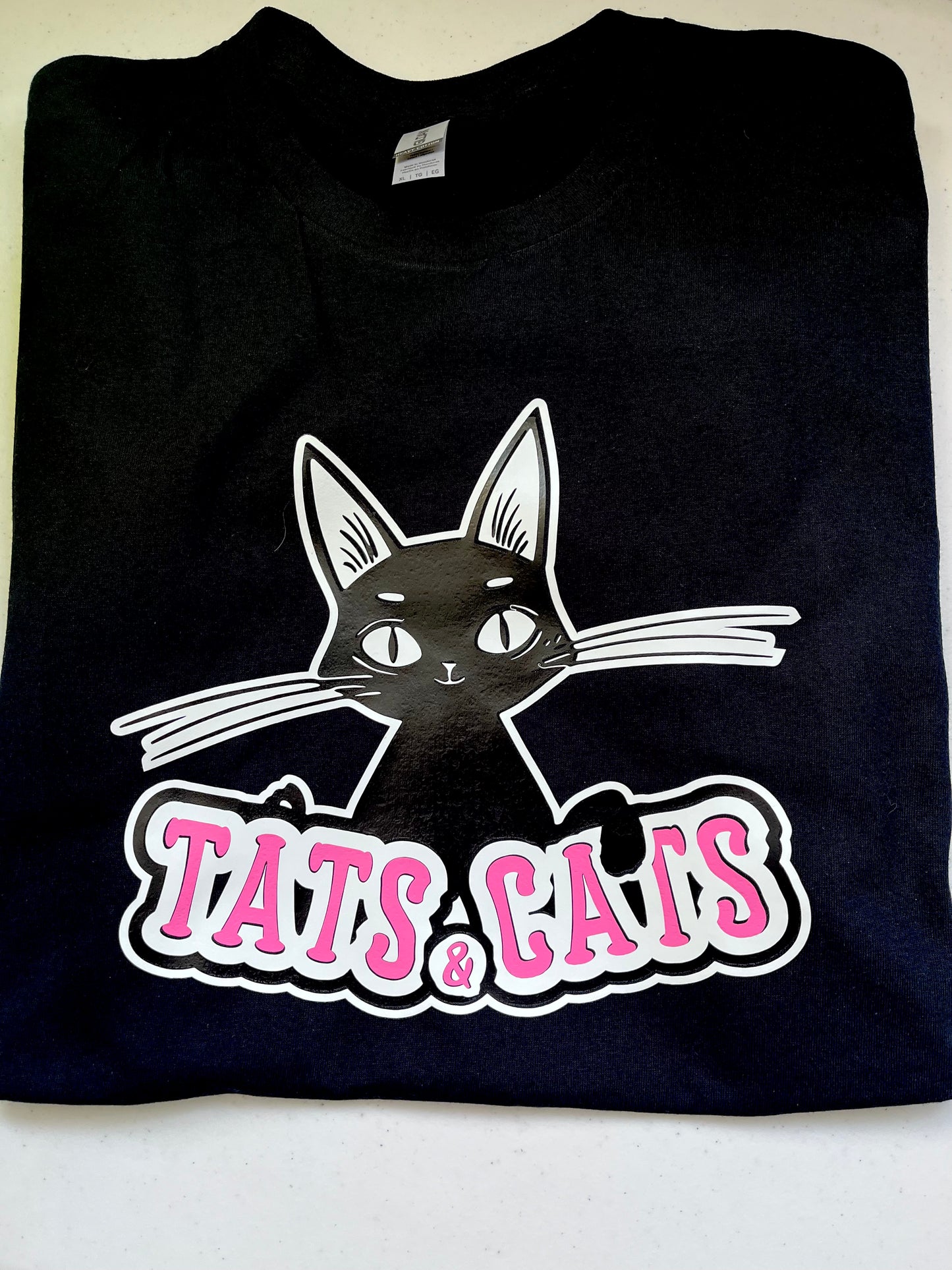 Tats & Cats Black T-shirt