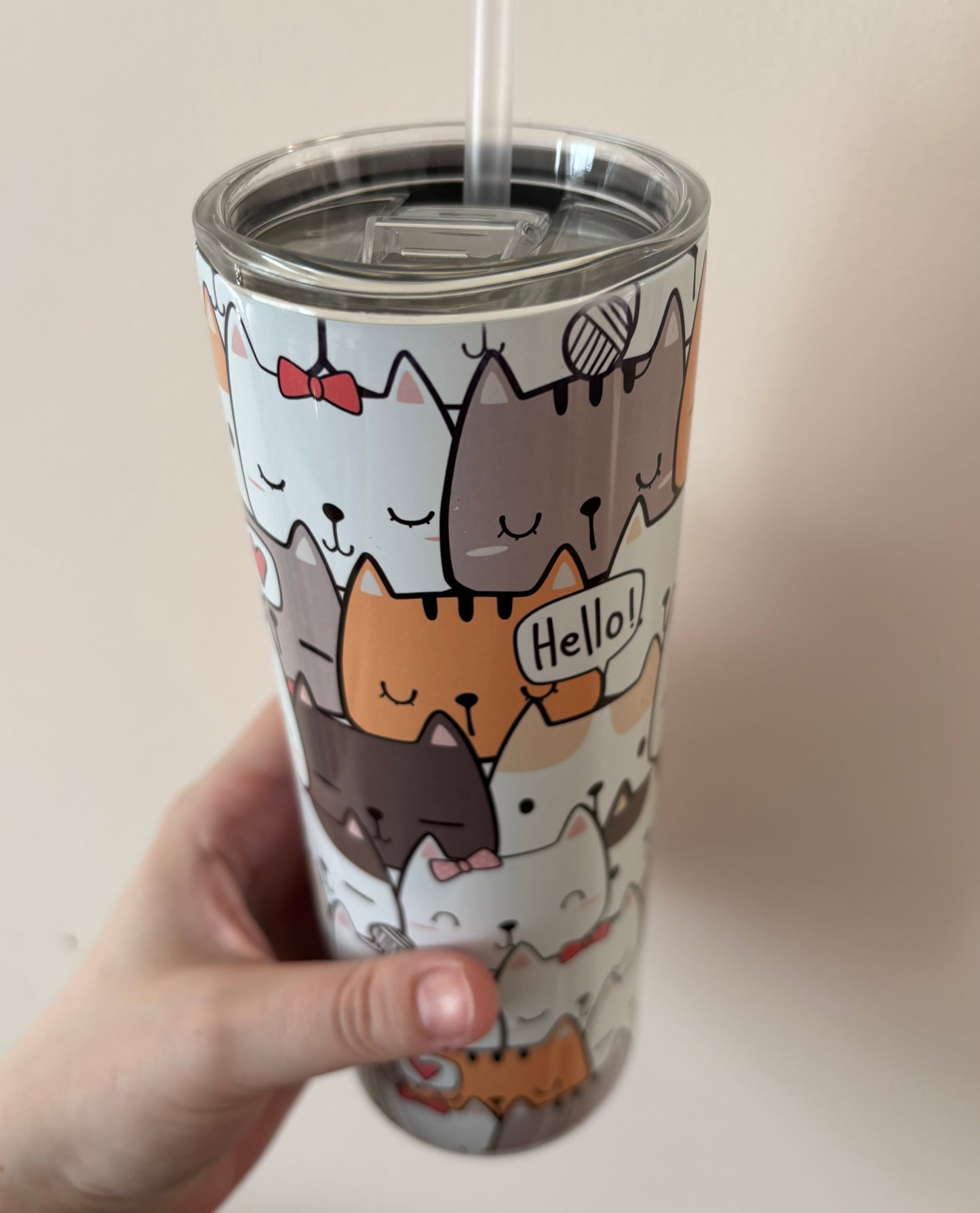 Cats Cats Cats 20oz Stainless Steel Tumbler