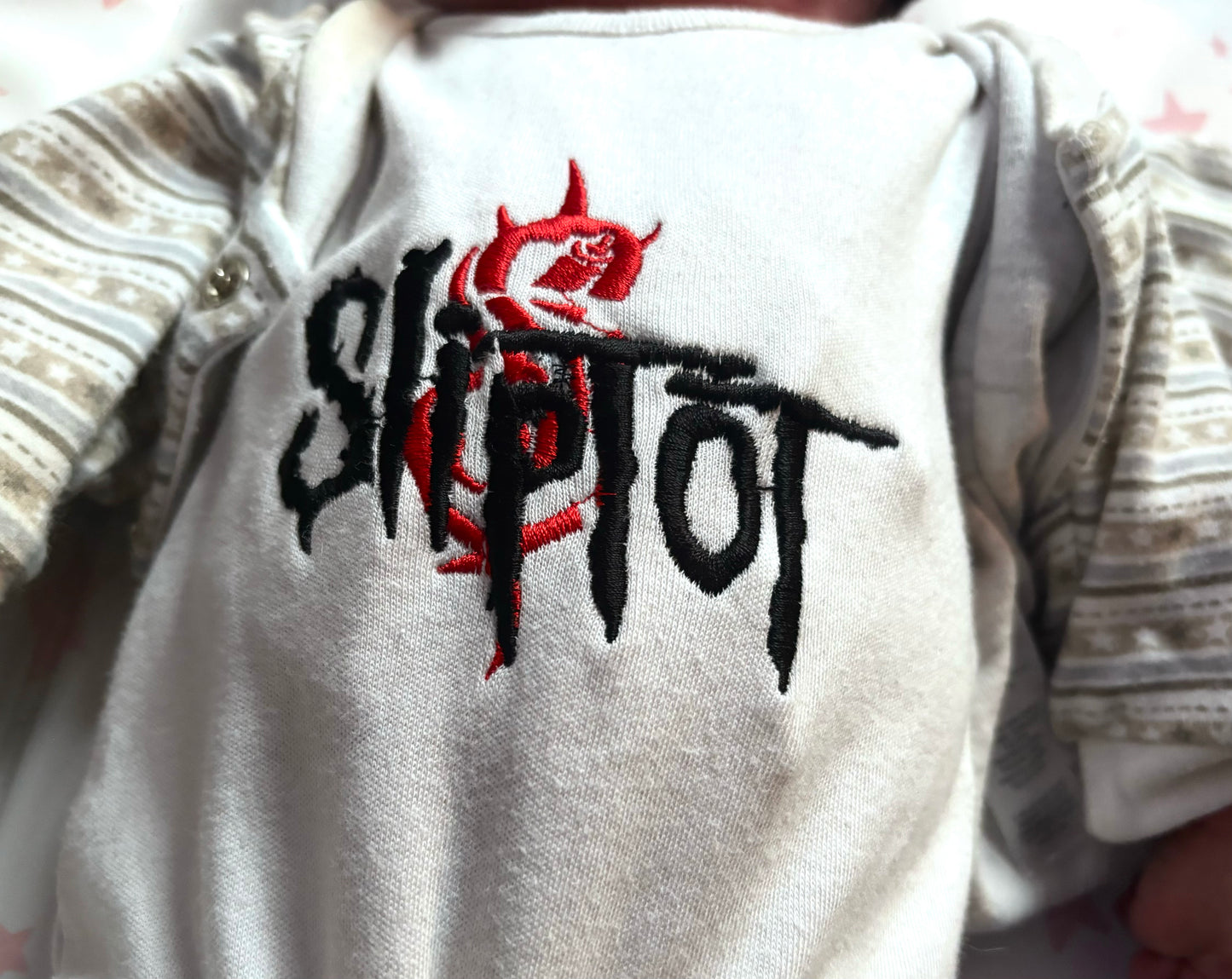 Sliptot Embroidered Baby Grow