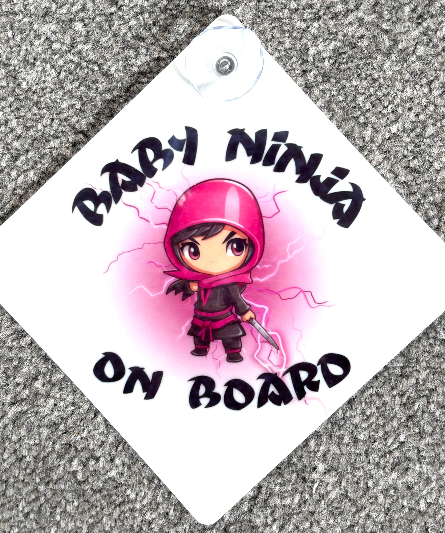 Baby Ninja On Board Car Sign