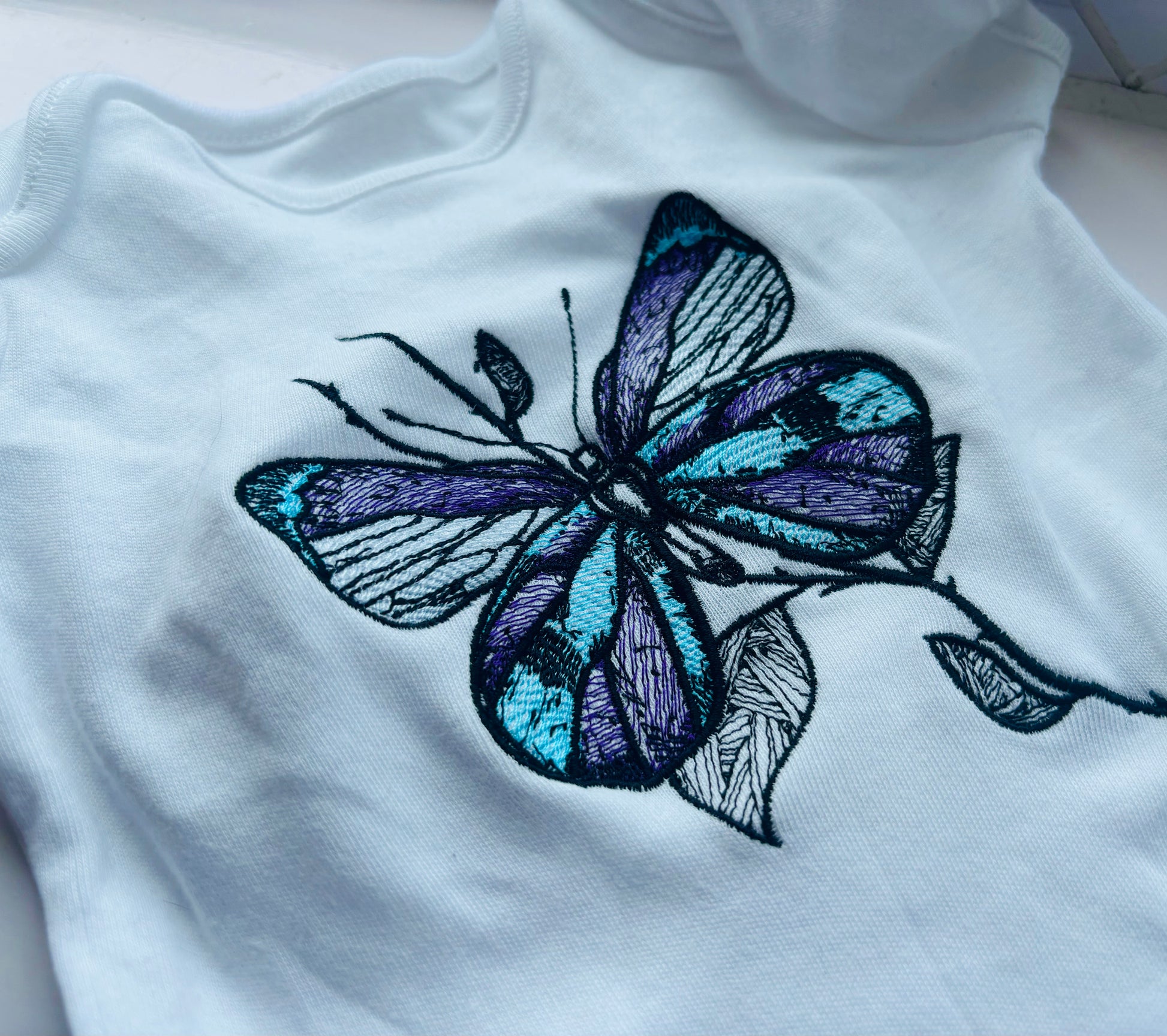 Embroidered butterfly 