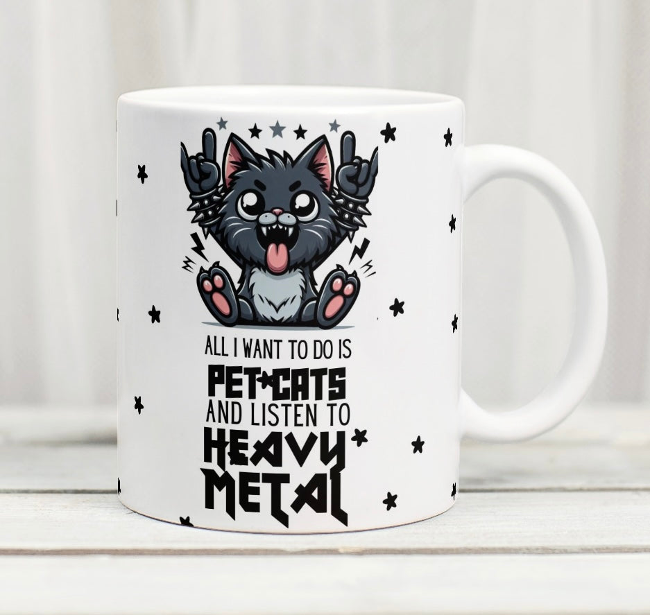 Heavy Metal & Cats Mug