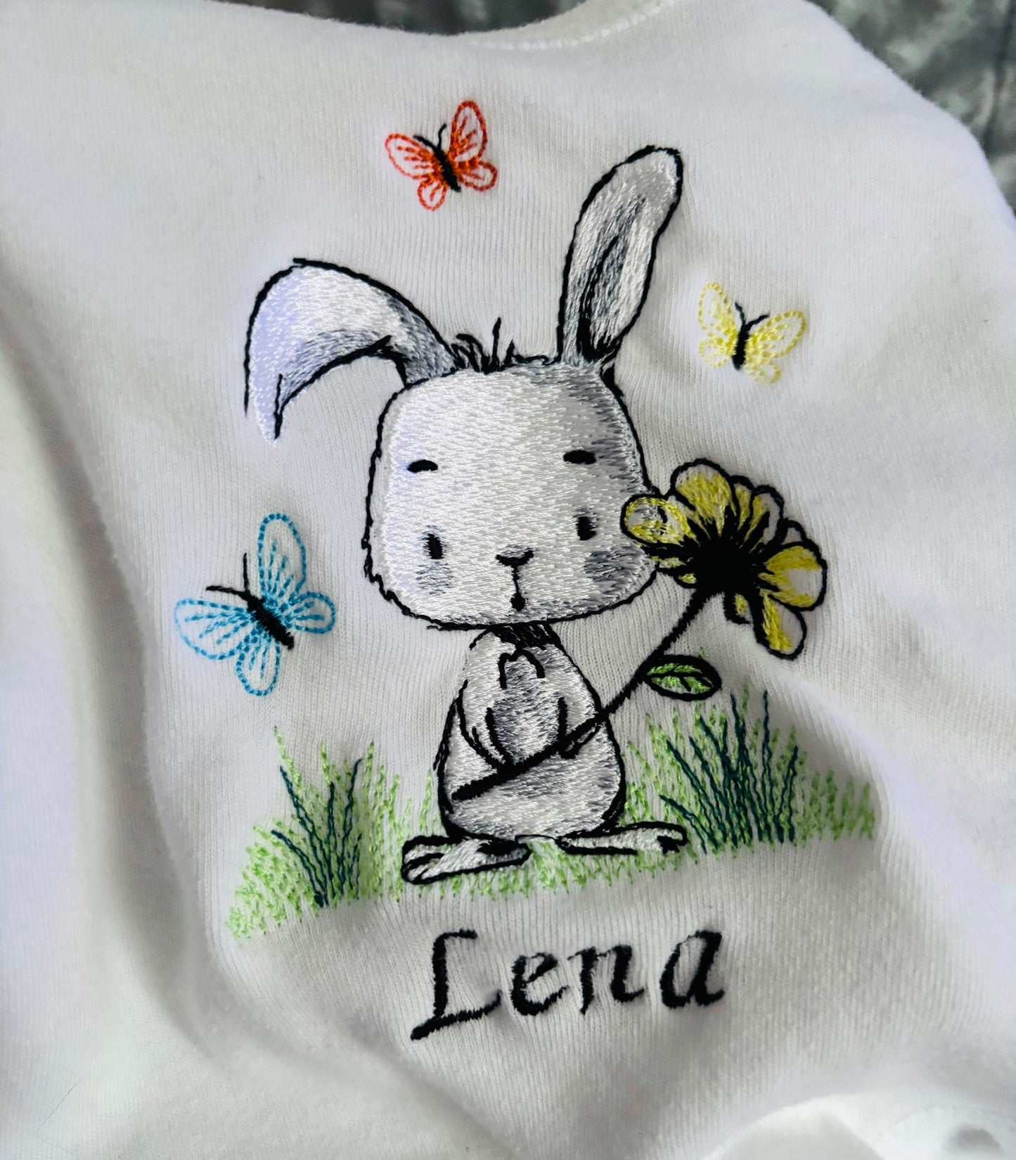 Rabbit embroidery 