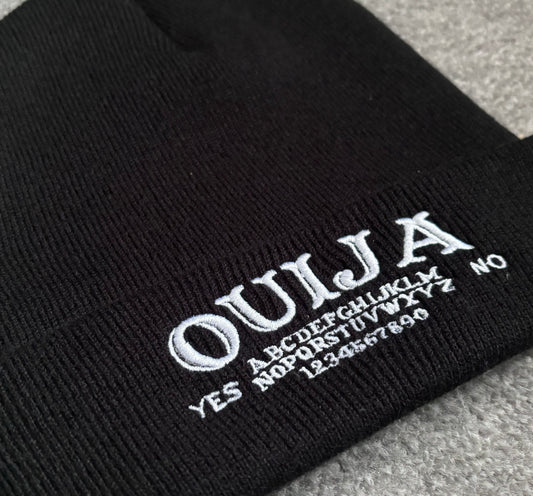 Ouija Board Embroidered Cuffed Beanie