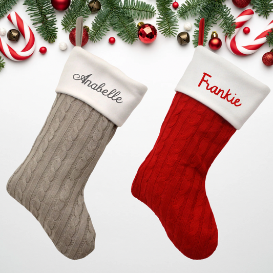 Embroidered Personalised Christmas Stockings