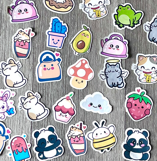Cute Kawaii Sticker Set