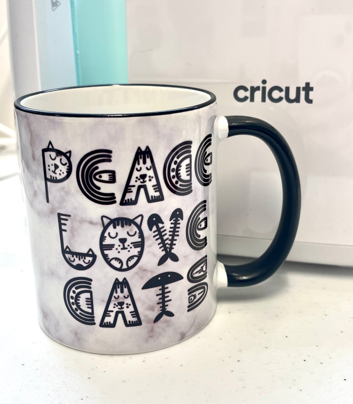 Peace, Love & Cats Mug