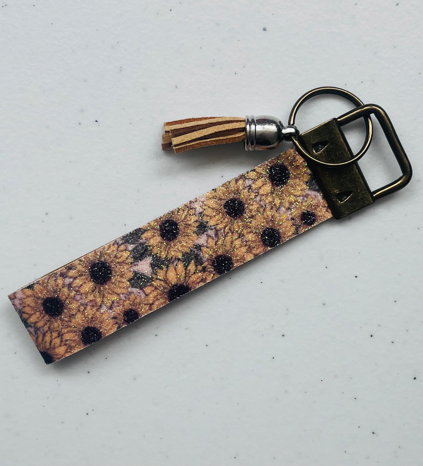 Handmade Faux Leather Key Fobs