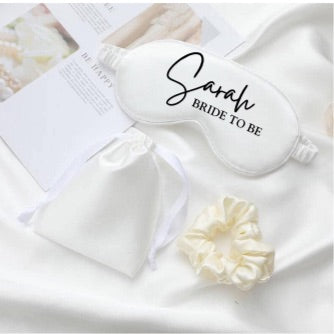 Bridal Sleep Mask & Scrunchie Set