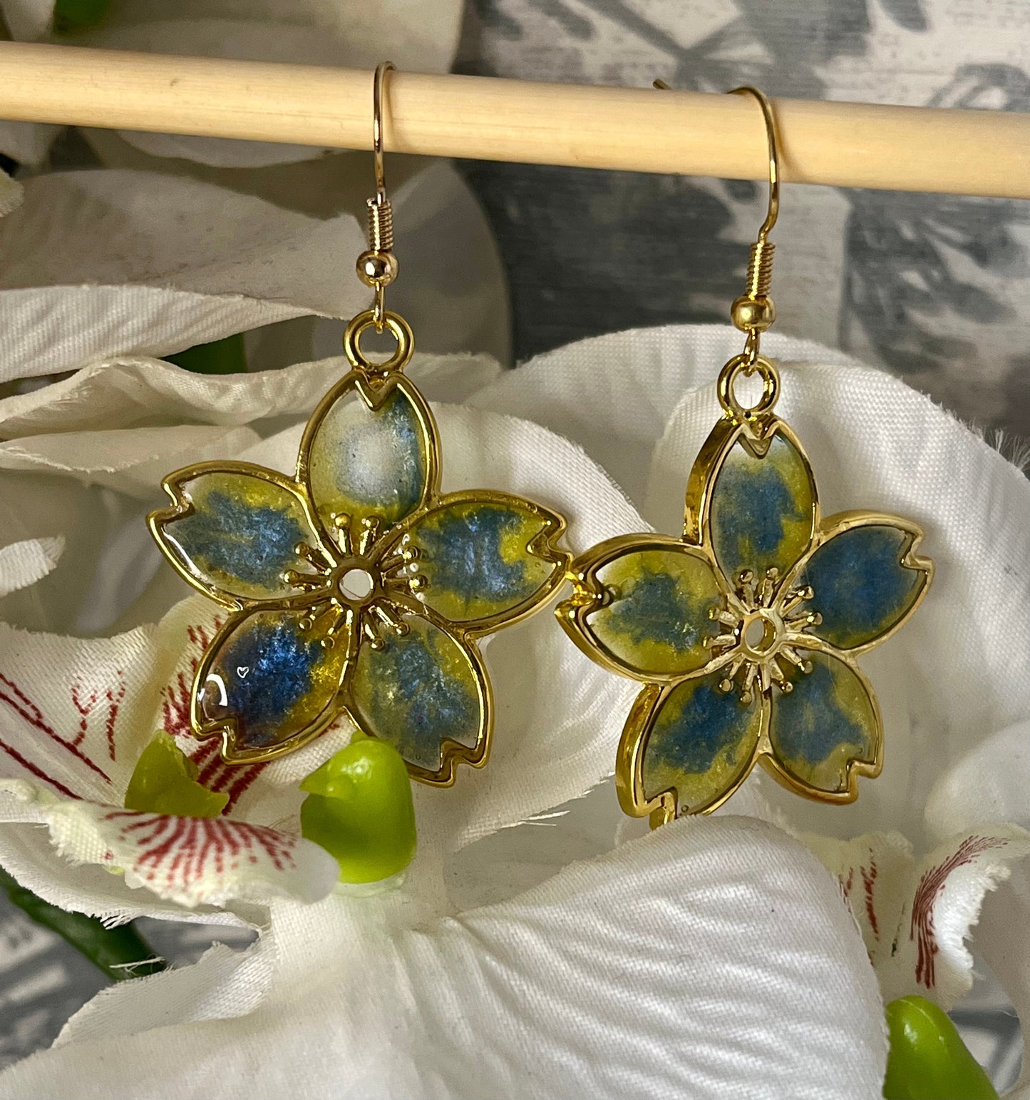 Handmade Sakura Flower Earrings