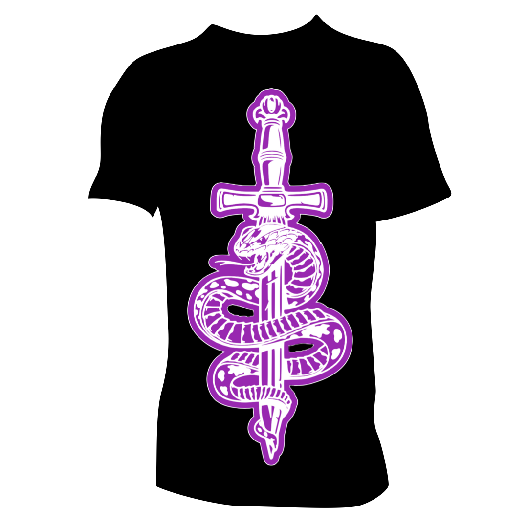 Snake Graphic Black T-Shirt